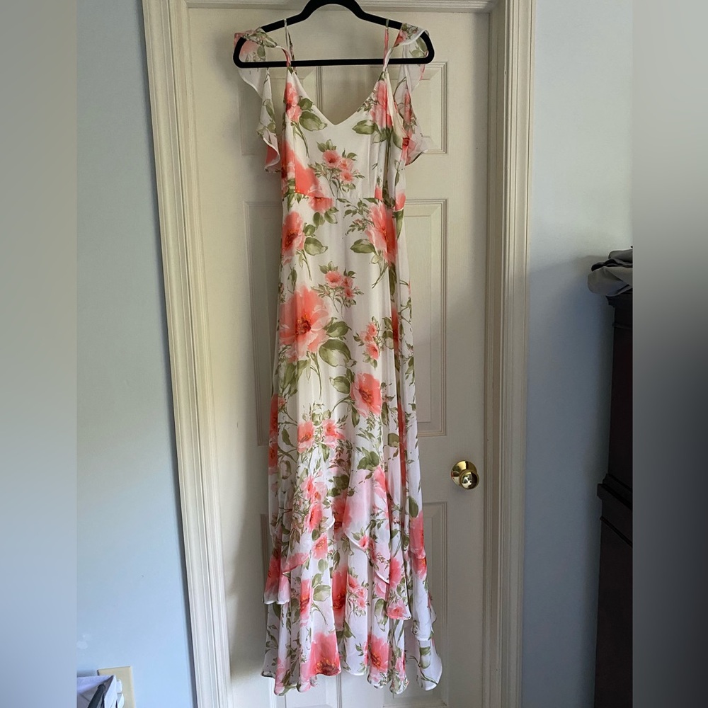 Coquette Floral Maxi Dress